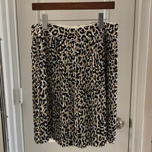 J. Crew leopard skirt size 8